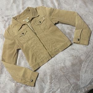 Abercrombie corduroy khaki jacket